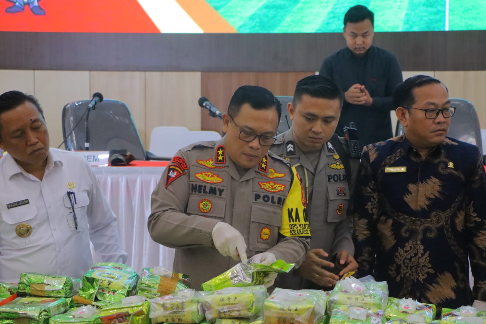 Polda Lampung Musnahkan Ratusan kilo Narkotika